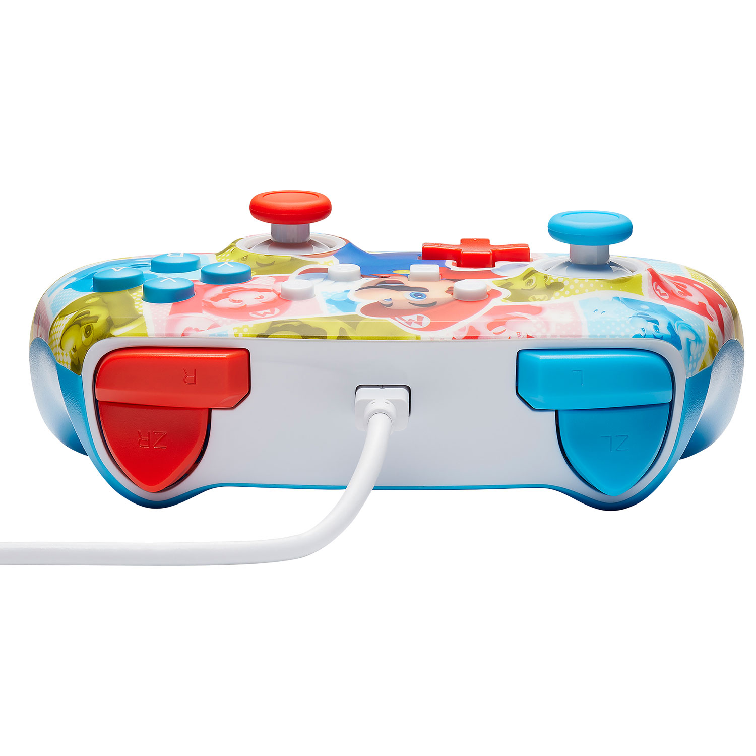 Manette avec fil optimisée de PowerA pour Nintendo Switch - Mario Hero Reel