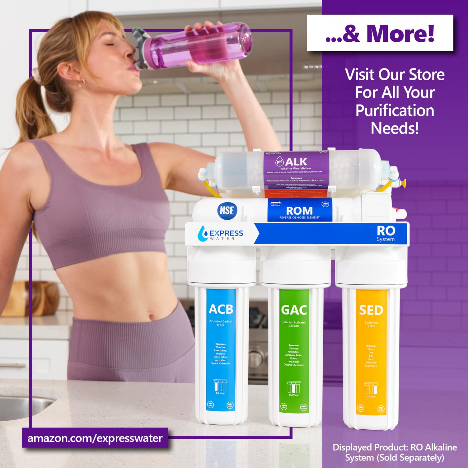 Express Water Incorporated FLTWH2045CKS1 3 Filter KDF Whole House Water Filtration Set , White