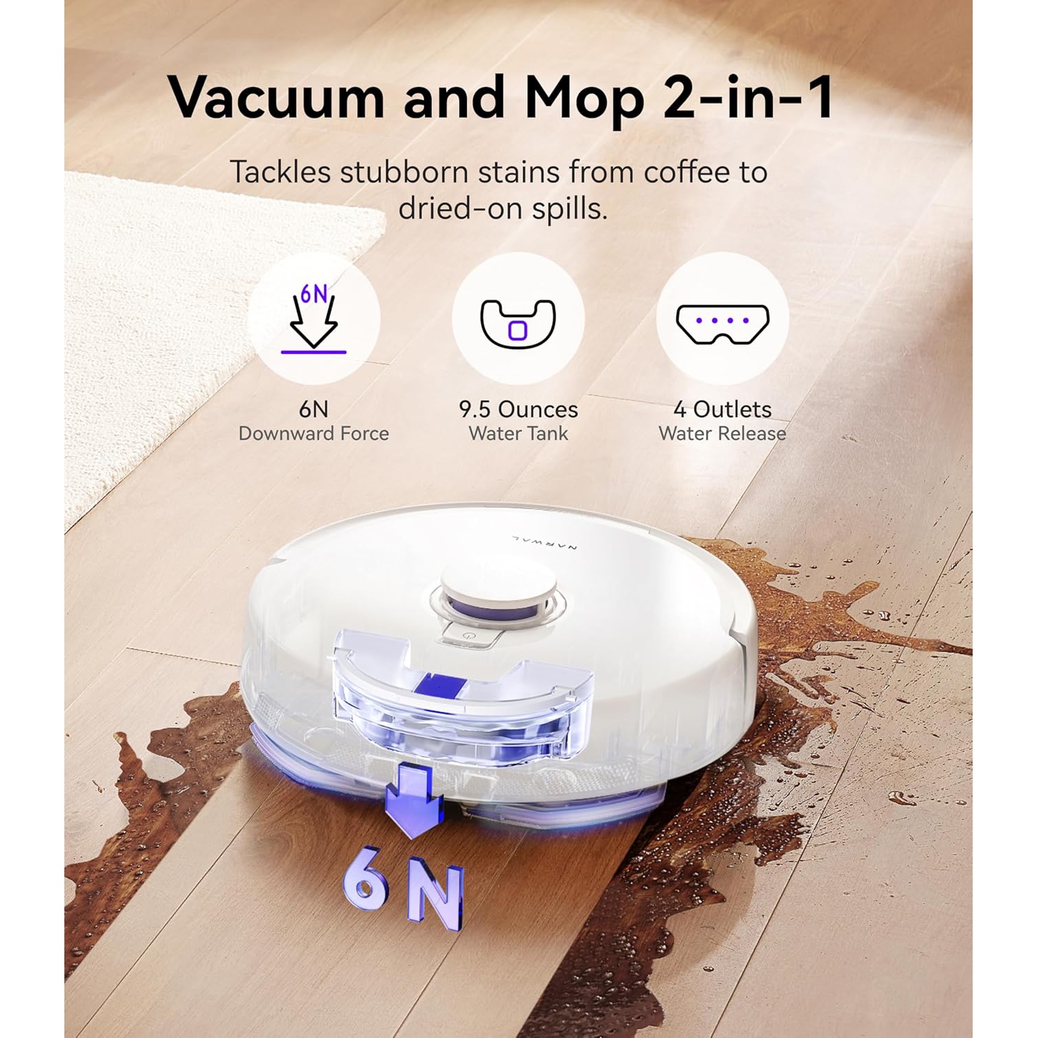 Refurbished -Narwal Freo X Plus Robot Vacuum and Mop