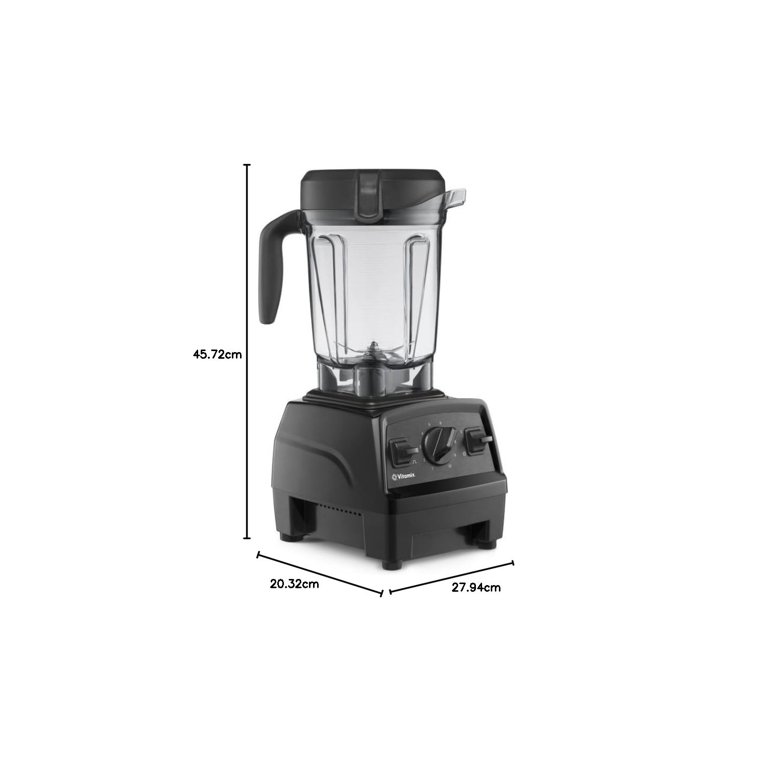Vitamix Explorian Blender, Professional-Grade, 64 oz. Low-Profile Container, Black - 65542