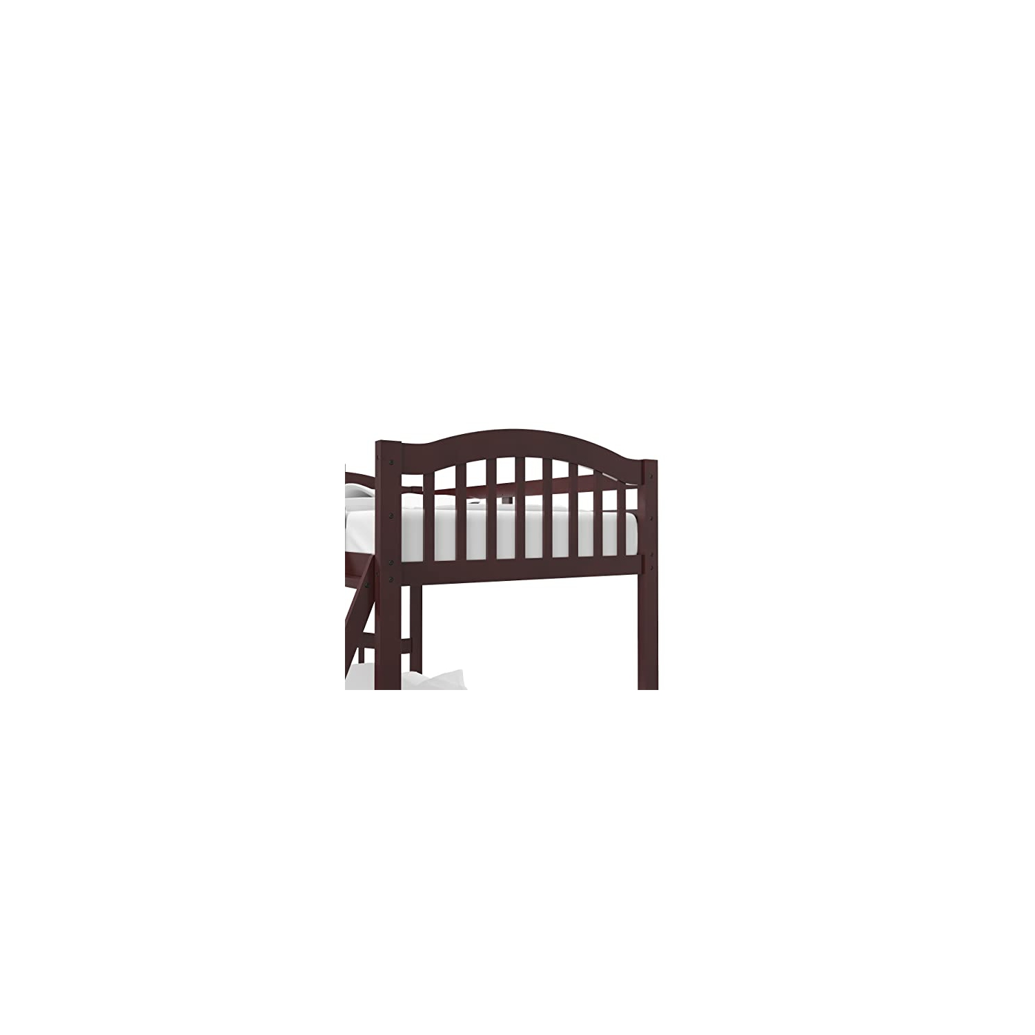Storkcraft Long Horn Solid Hardwood Twin Bunk Bed, Espresso Twin Bunk Beds for Kids with Ladder and Safety Rail