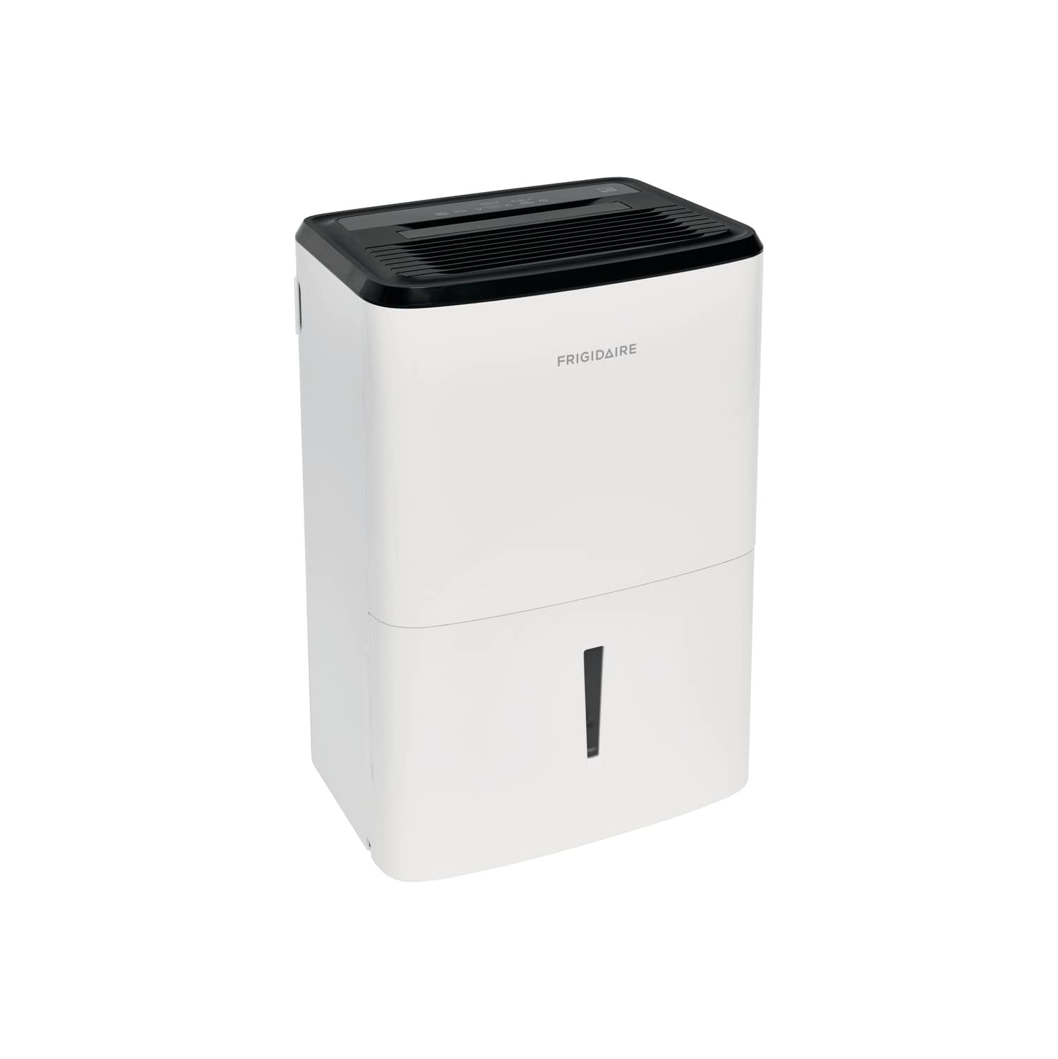Déshumidificateur Frigidaire de 50 chopines. Couverture de 4&nbsp;500 pieds carrés. Idéal pour les grandes pièces et les sous-sols. Seau de 1,7