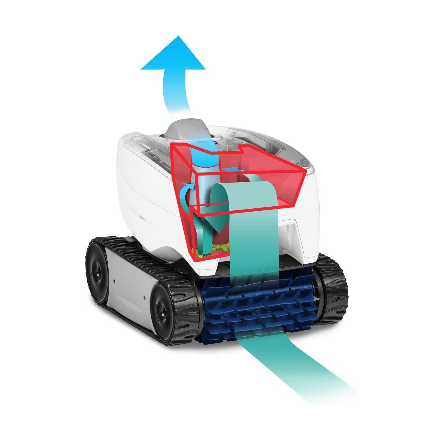 Polaris P70 Robotic Pool Cleaner for Above Ground Pools, Transparent Lid w/Easy Clean Filter Canister, Compact & Lightweight
