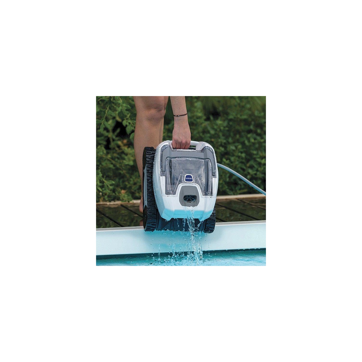 Polaris P70 Robotic Pool Cleaner for Above Ground Pools, Transparent Lid w/Easy Clean Filter Canister, Compact & Lightweight
