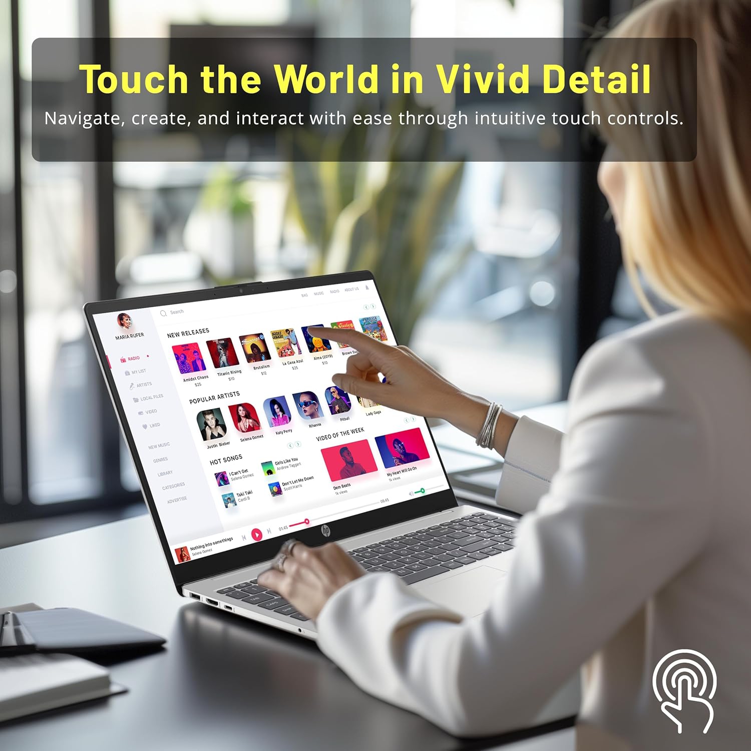 HP 15.6" FHD IPS Touchscreen Laptop, Intel i7-1255U, 800GB Storage(512GB SSD+288GB Docking Station Set), 16GB DDR4 RAM, Intel Iris Xe Graphics,