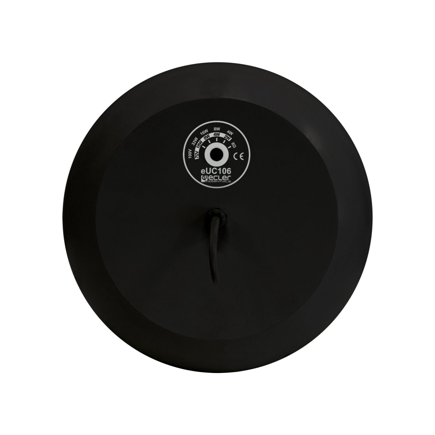 Haut-parleur de plafond suspendu sphérique Ecler 6.5&nbsp;pouces 160 watts 8 ohms ou 70 V/100 V noir