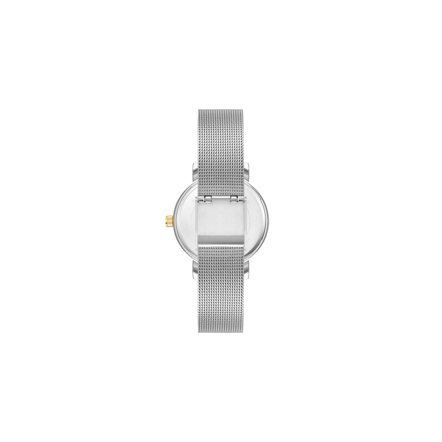 Anne Klein Ladies 32mm Two-Tone Gold & Silver Round Watch with Silver Dial and Stainless Steel Mesh Bracelet
