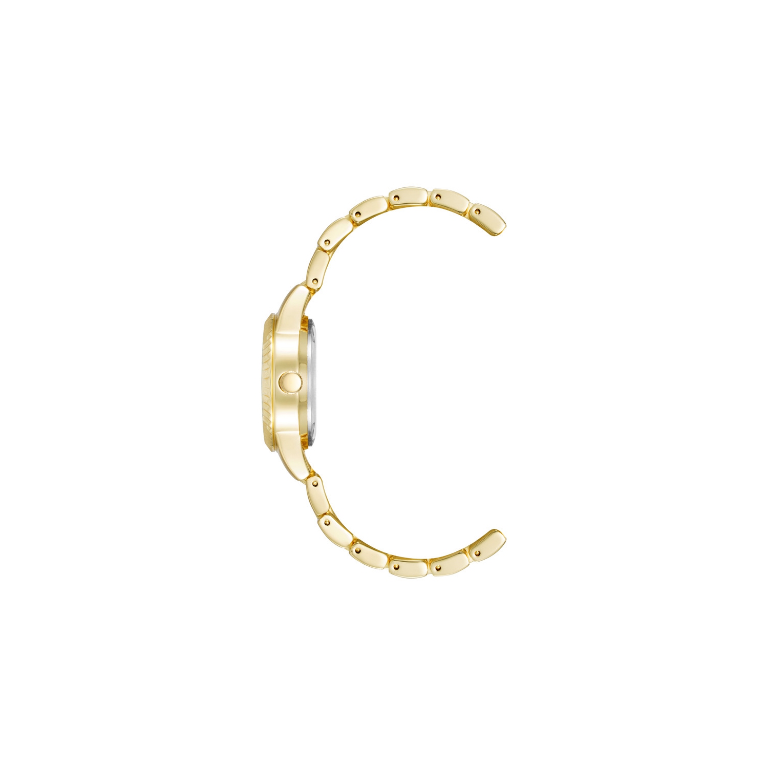 Anne Klein Women’s 30mm Gold-Tone Round Watch with Green Dial and Bracelet