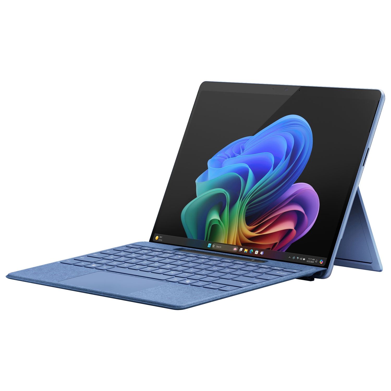 Refurbished (Excellent) - Microsoft Surface Pro (LCD) Copilot+ PC 13" 512GB Tablet with Snapdragon X Plus/16GB RAM (2024) - Sapphire - Device Only