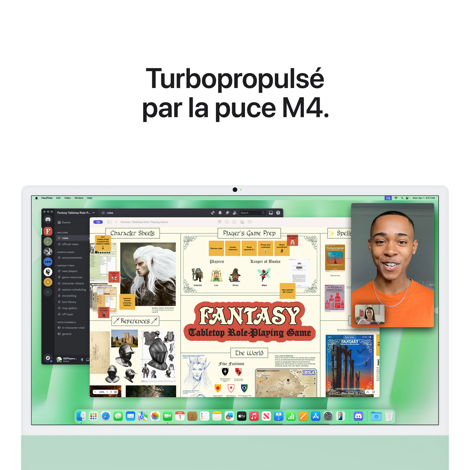 iMac de 24 po d'Apple - Vert (puce M4 d'Apple/processeur graphique 8 coeurs/RAM 16 Go/SSD 256 Go) - Anglais