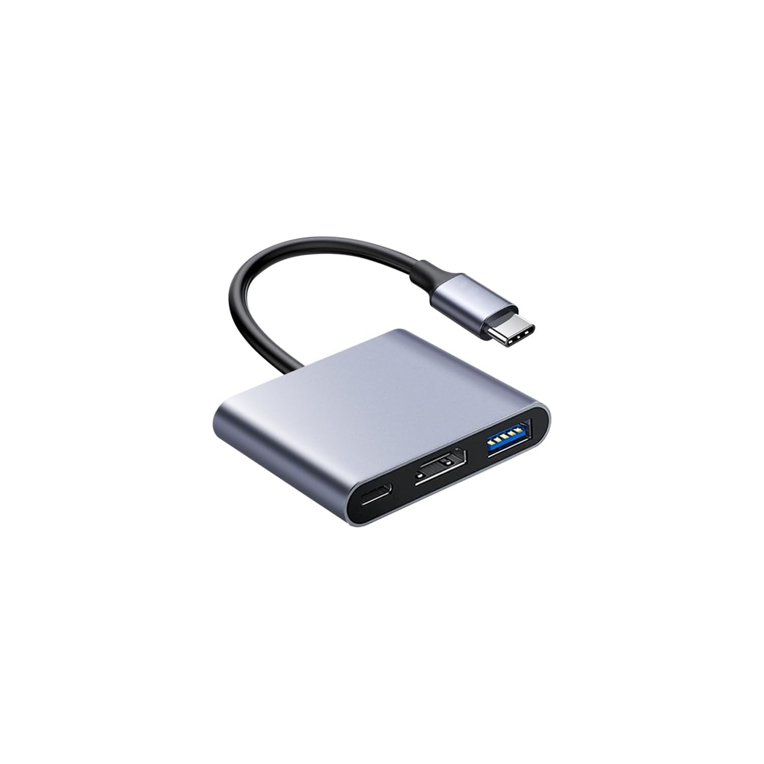Adaptateur USB 3,0-C à HDMI avec port HDMI 4K et concentrateur convertisseur de port de chargement 100&nbsp;W-C, adaptateur multiport audio-vidéo