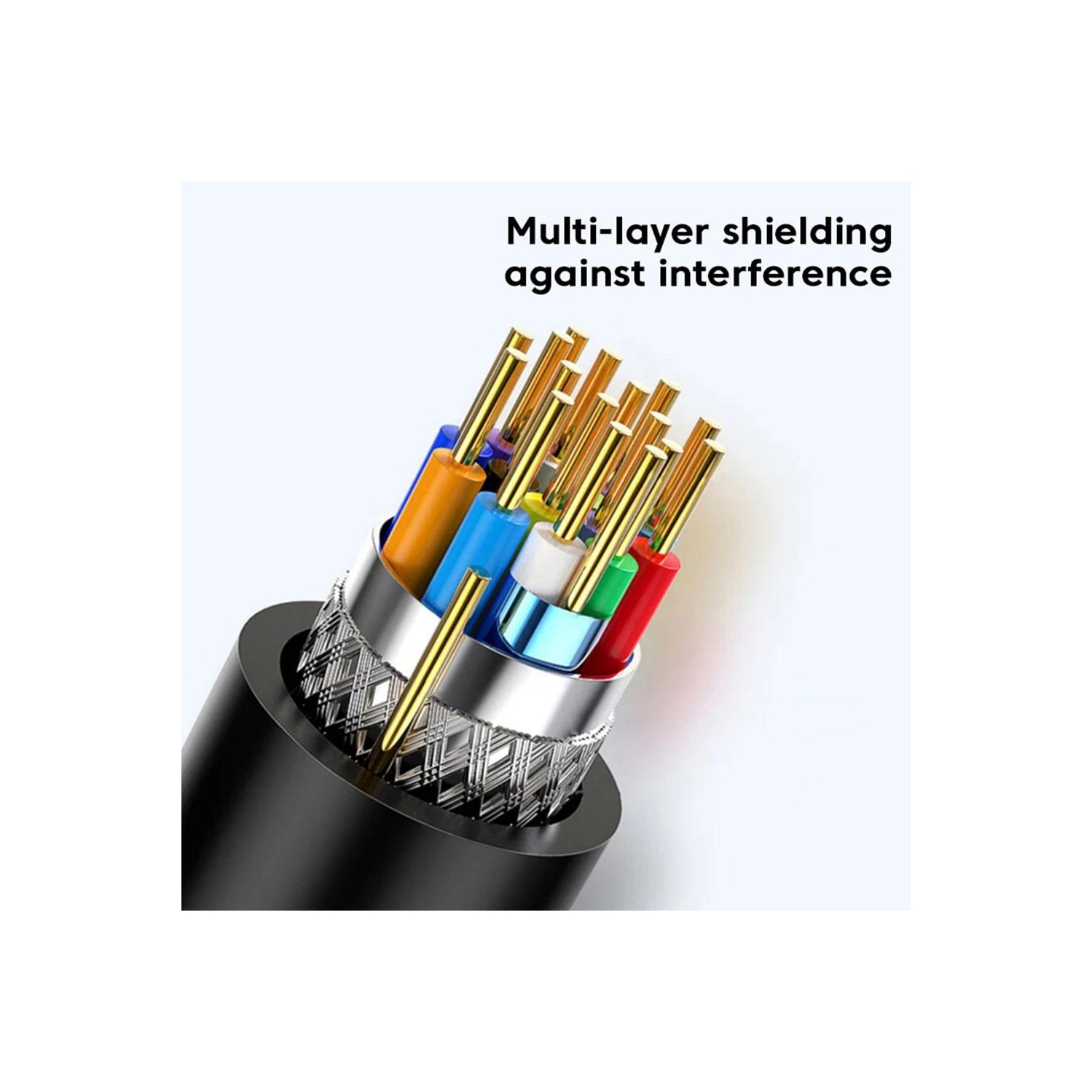 Convertisseur USB C à HDMI Adaptateur de câble HD 4K USB 3,1 pour les portables, les ordinateurs, les téléviseurs, les téléphones et les tablettes