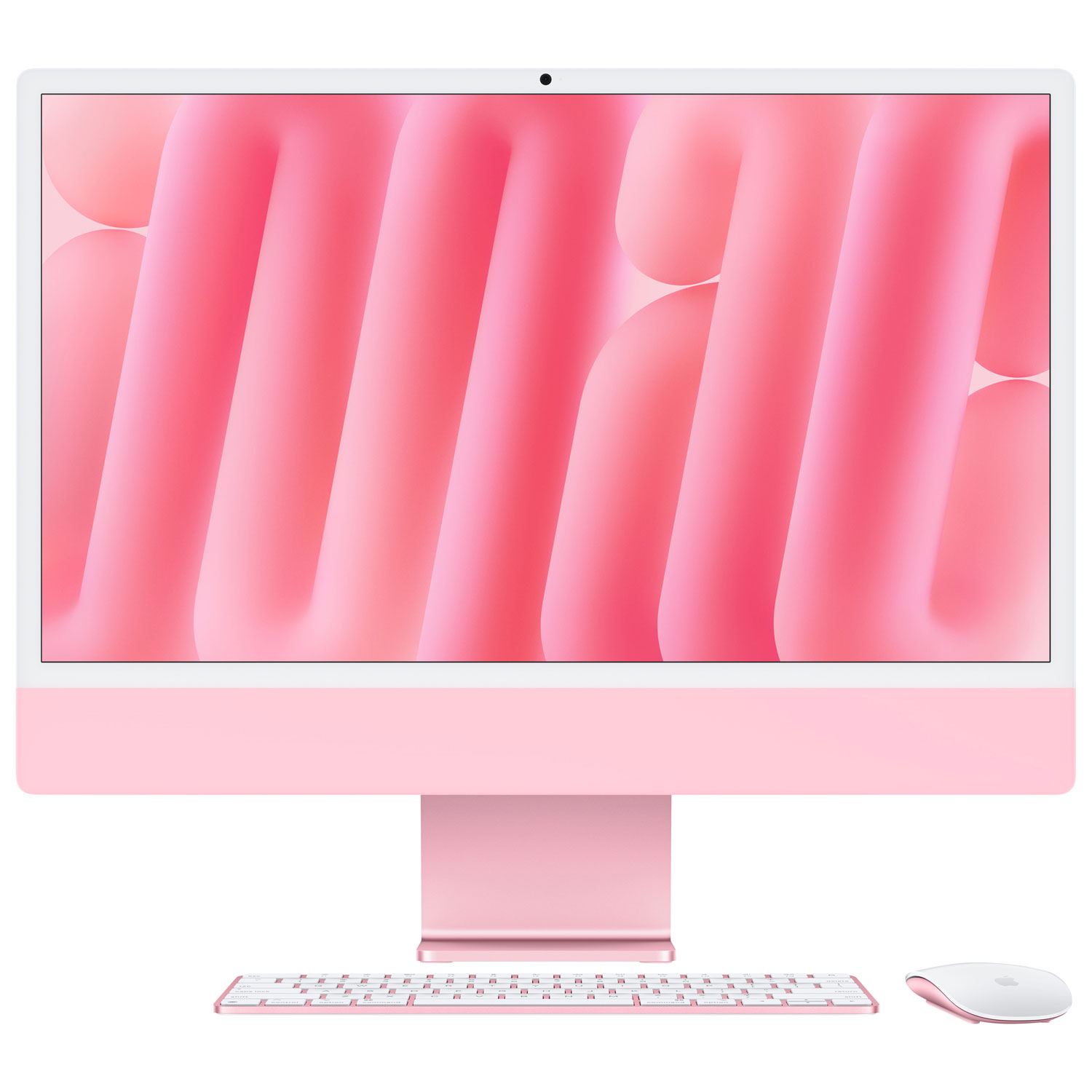 iMac de 24 po d'Apple - Rose (puce M4 d'Apple/processeur graphique 8 coeurs/RAM 16 Go/SSD 256 Go) - Français