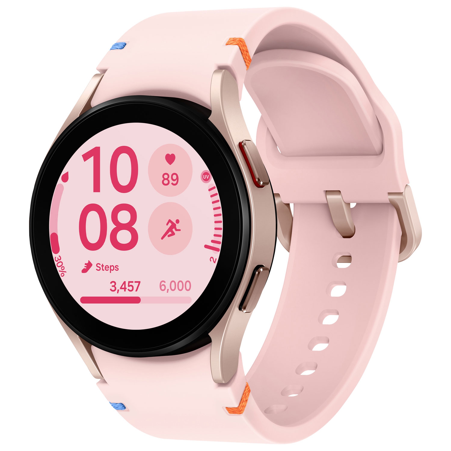 Remis à neuf - Montre intelligente Bluetooth Galaxy Watch FE 40&nbsp;mm de Samsung - Rose doré