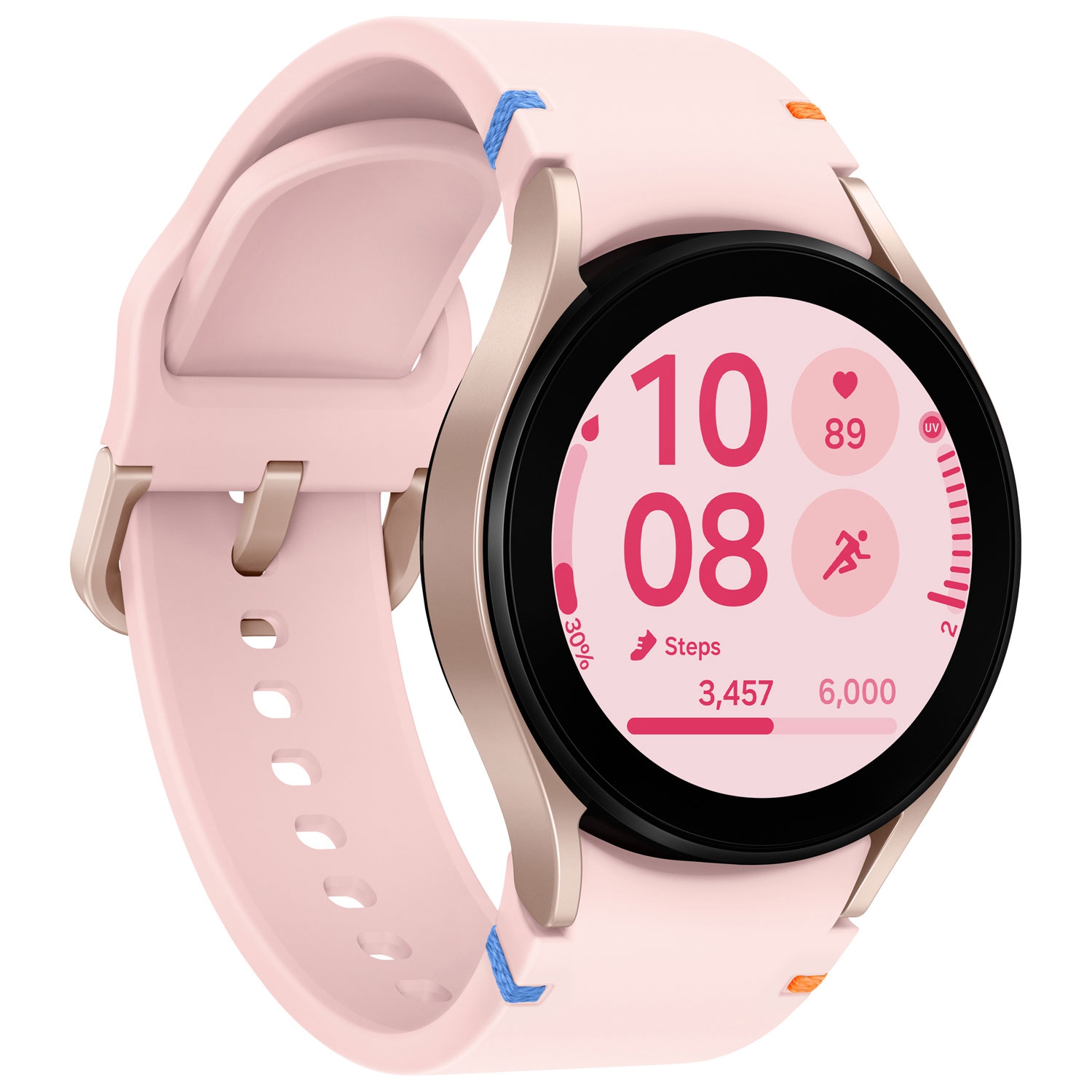 Remis à neuf - Montre intelligente Bluetooth Galaxy Watch FE 40&nbsp;mm de Samsung - Rose doré