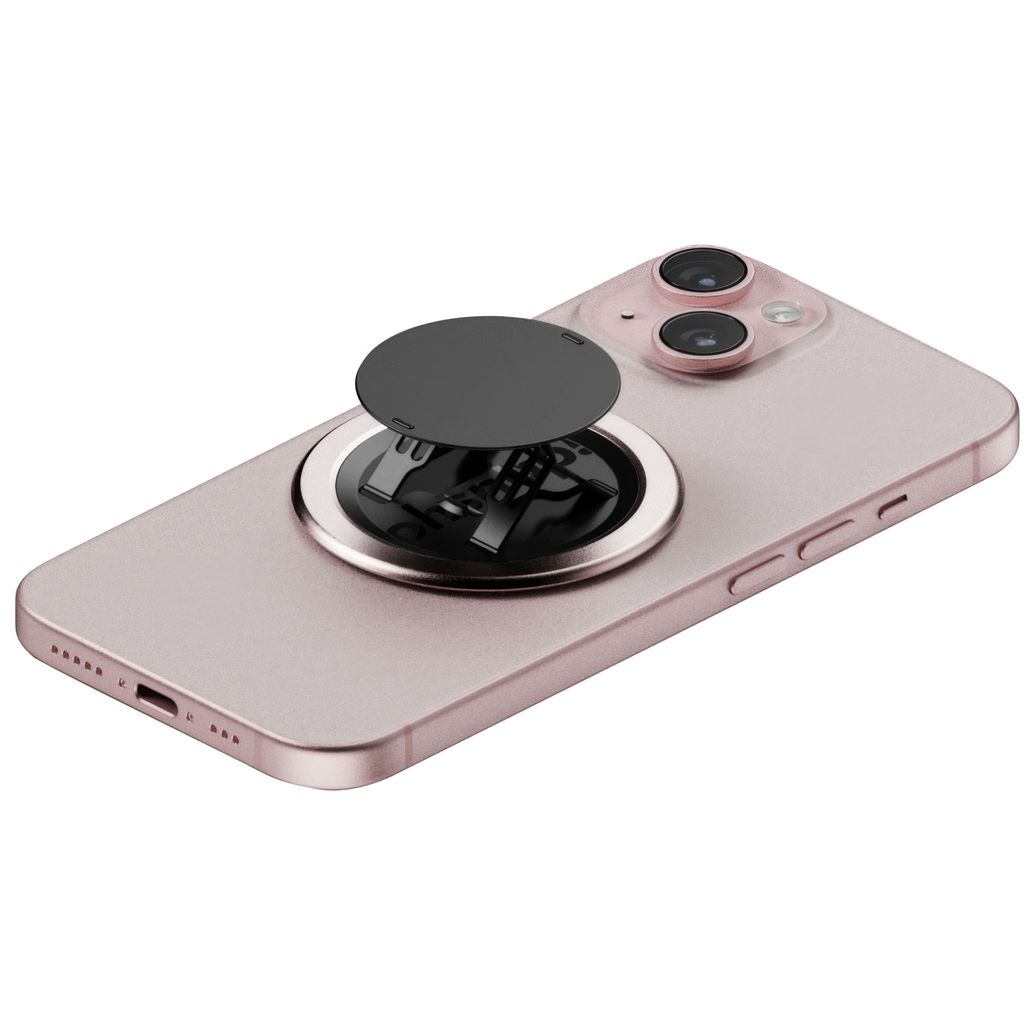 ohsnap! - Support/prise extensible universel Snap 4 Luxe avec MagSafe pour téléphone cellulaire - Vieux rose