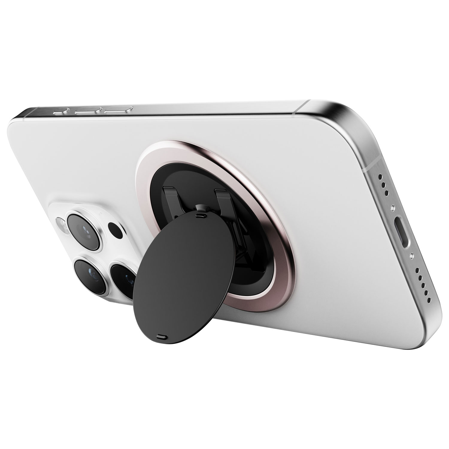 ohsnap! - Support/prise extensible universel Snap 4 Luxe avec MagSafe pour téléphone cellulaire - Vieux rose