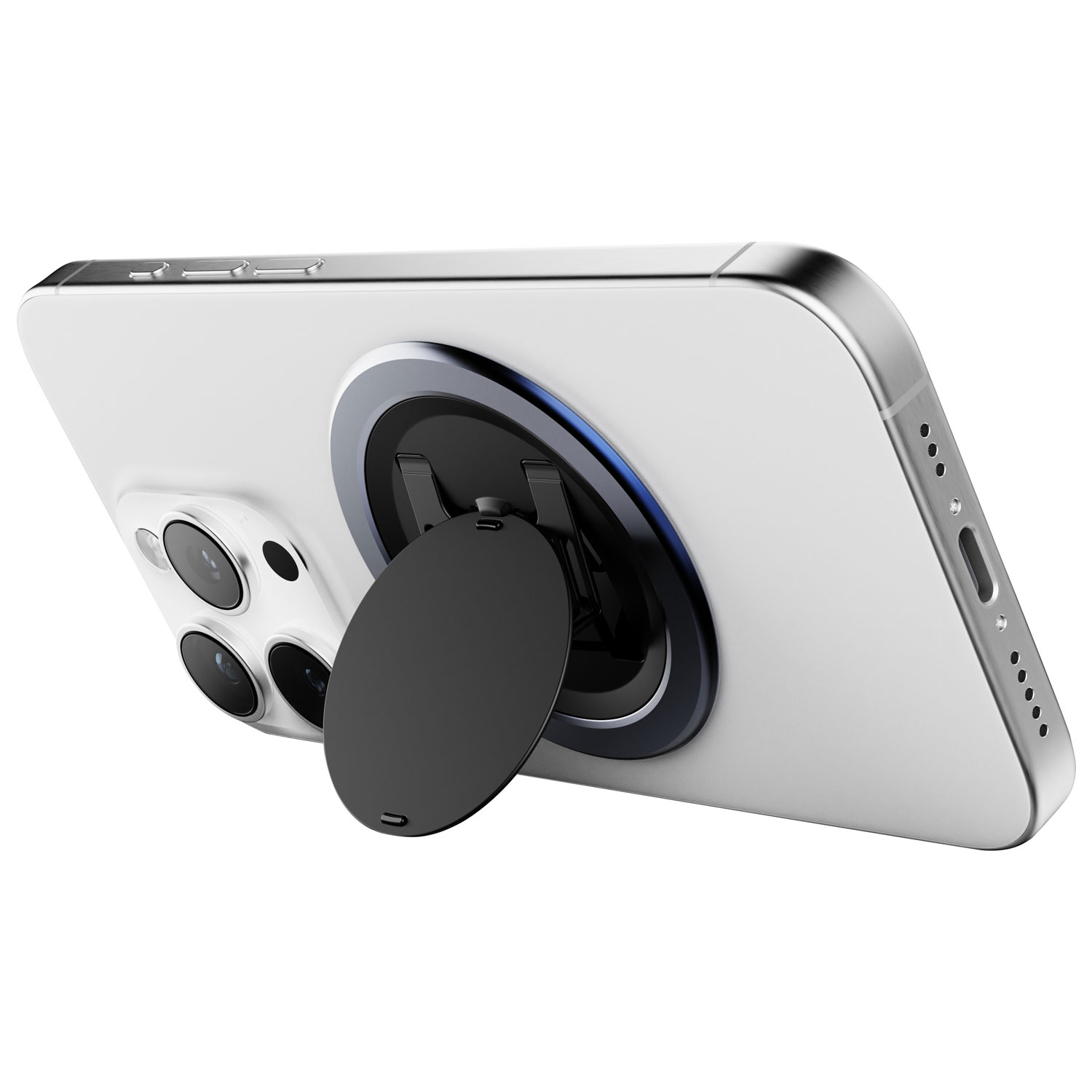 ohsnap! - Support/prise extensible universel Snap 4 Luxe avec MagSafe pour téléphone cellulaire - Bleu minuit