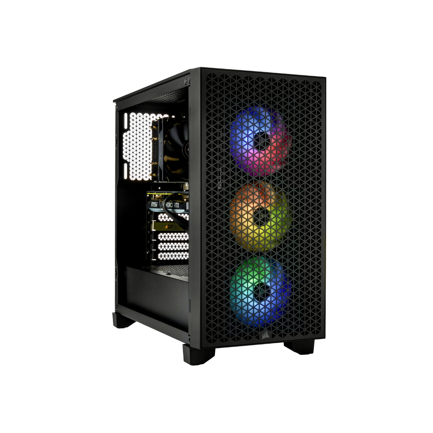 TECHNOID Budget Gaming Pc (Ryzen 7 5700, RTX 4060, 1TB SSD, 32GB RAM, Windows 11 Pro, AI Ready, Wifi, Bluetooth)