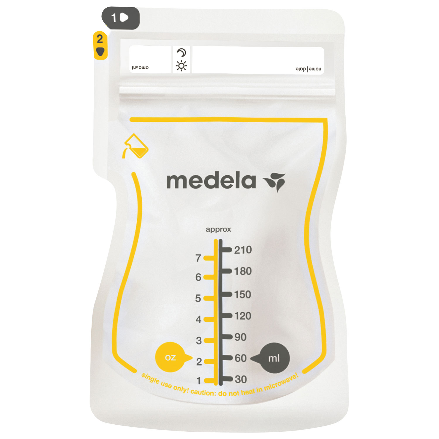 Medela Easy Pour 7 oz. Breast Milk Storage Bags - 100 Pack