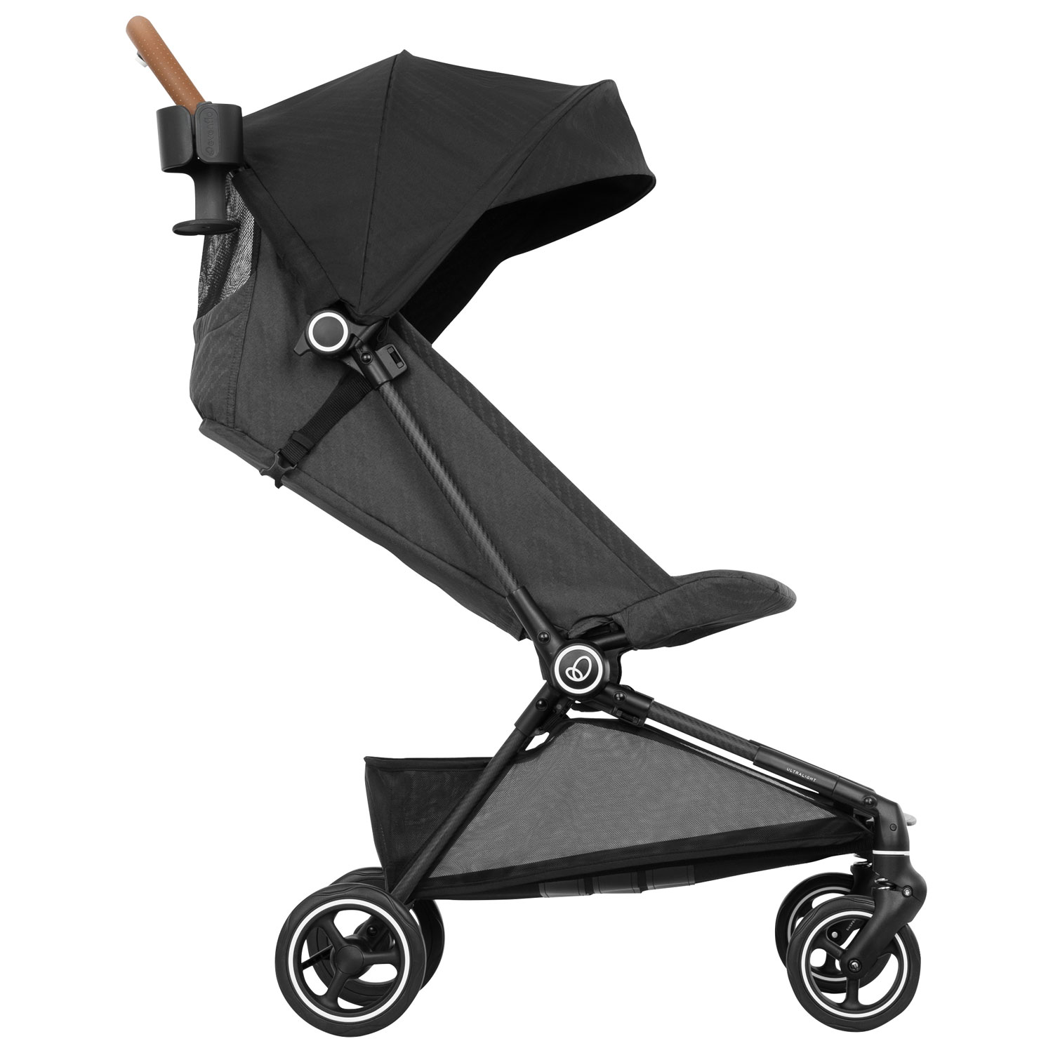 Evenflo Hummingbird Ultra-Lightweight Carbon Fibre Stroller - Crest Grey
