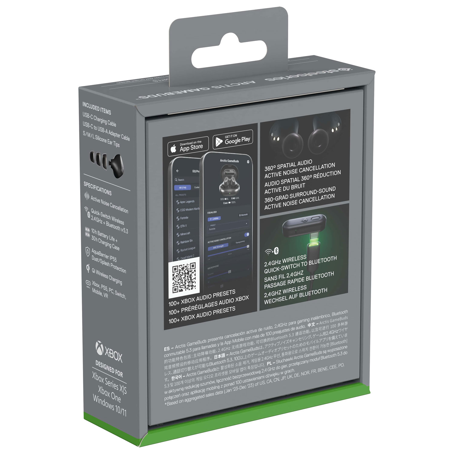 SteelSeries Arctis GameBuds In-Ear Gaming Headphones for Xbox - Black