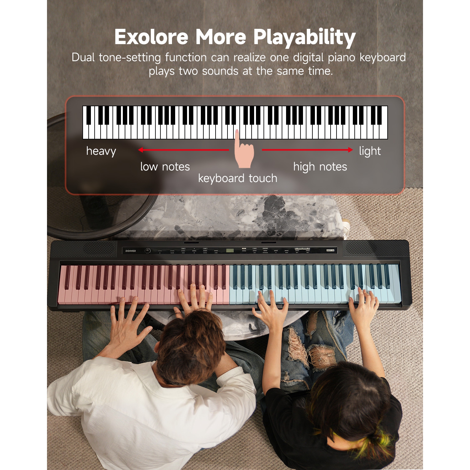 Donner DEP-16 Portable 88 Key Weighted Digital Piano
