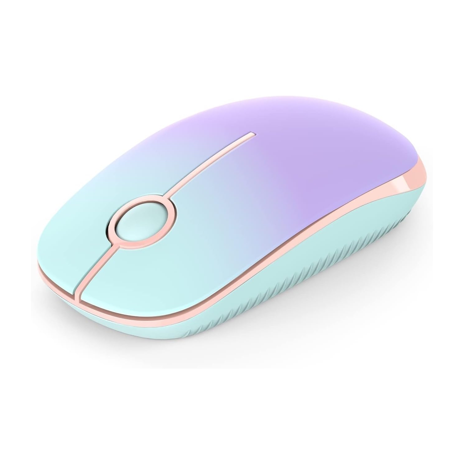 Wireless Mouse,2.4G Slim Portable Computer Mice with Nano Receiver for Computer, Notebook, Laptop, Mint Green to Purple
