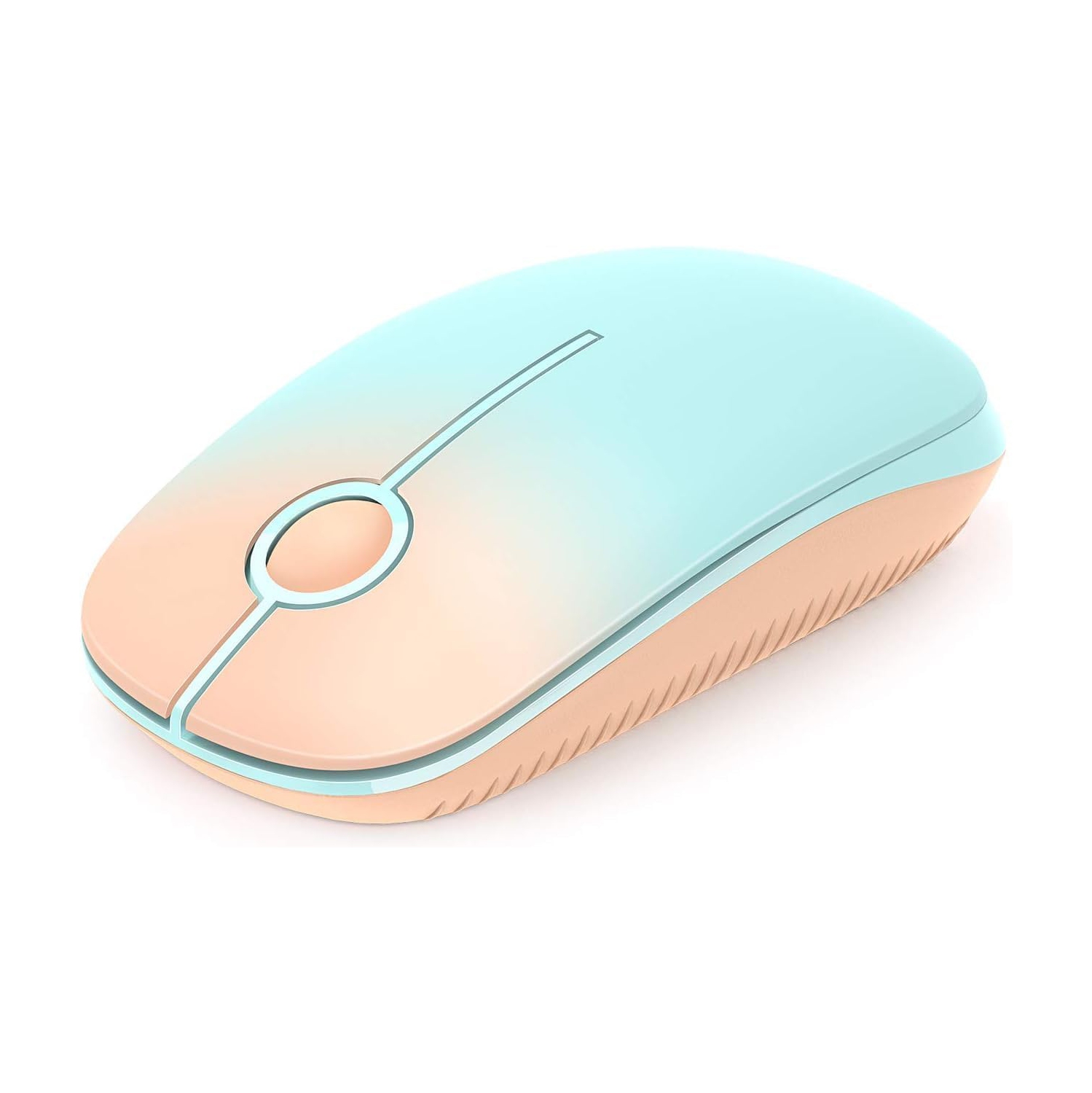 2.4G Slim Wireless Mouse Portable Computer Mouse with Nano Receiver,Mobile Optical Mice for PC, Laptop, Computer, Mac, Gradient Orange to Mint Green