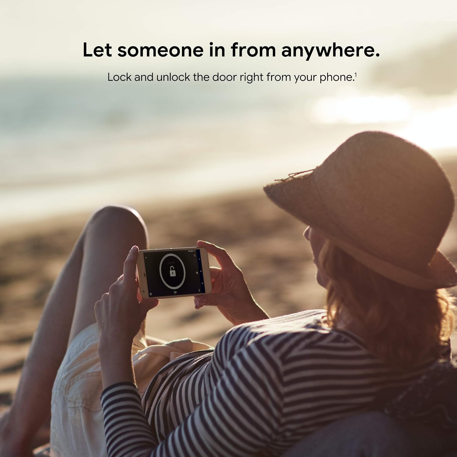 Google Nest x Yale Lock - Tamper-Proof Smart Lock for Keyless Entry - Keypad Deadbolt Lock for Front Door - Works with Nest Secure Alarm System -