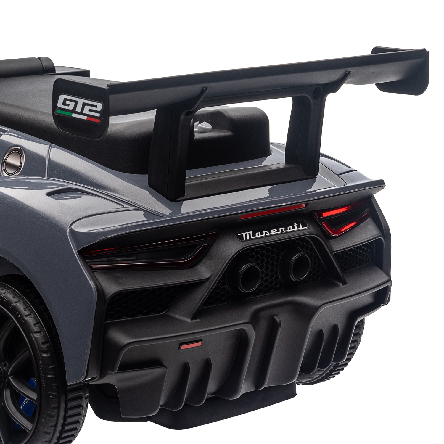 Qaba Maserati GT2 Licensed Sit to Stand Baby Car, Ride on Toy for Toddlers, Kids Sliding Car Style with Under Seat Storage, LED Headlights Music MP3,