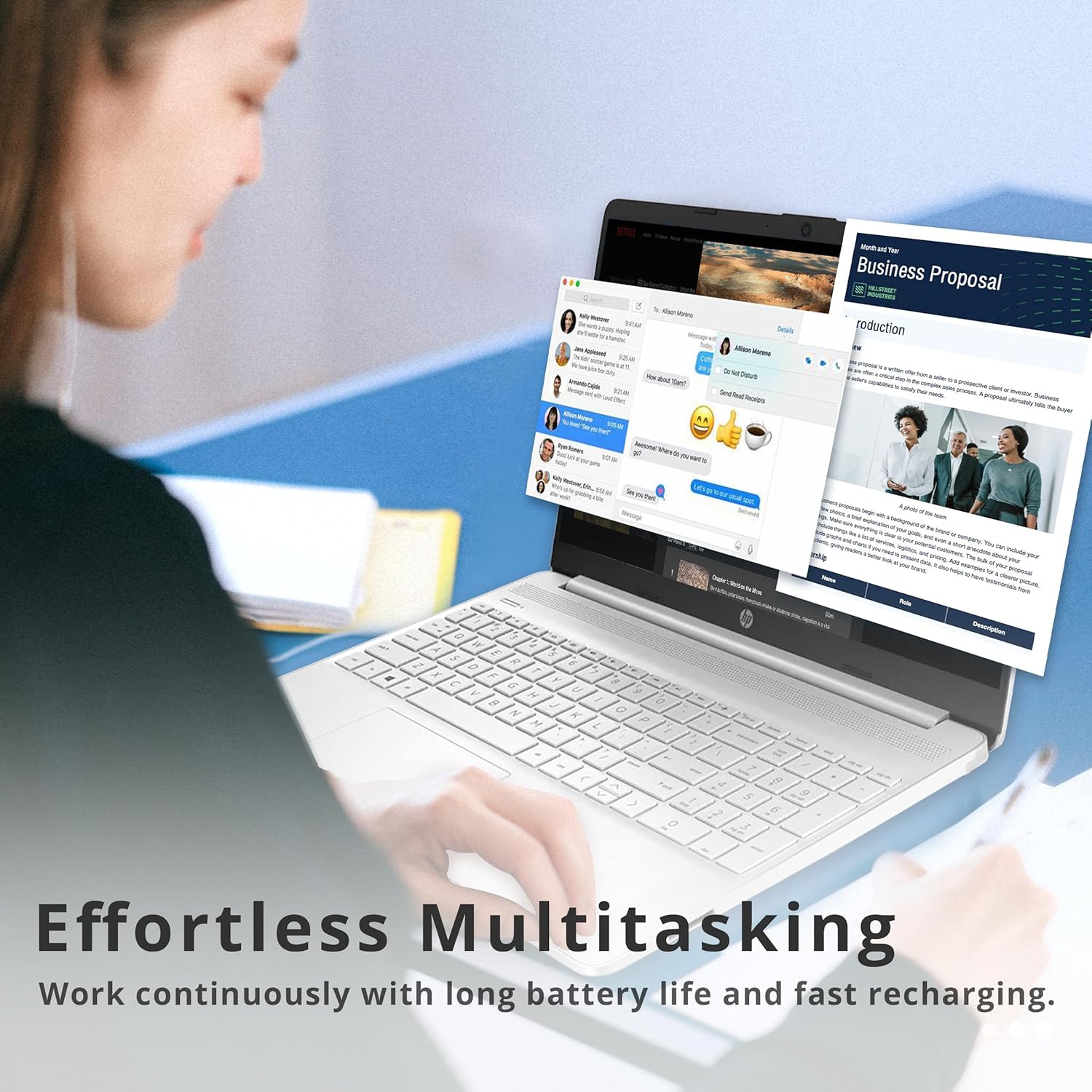 Refurbished - HP 14" FHD Laptop, IPS Display, AMD Ryzen 3-3250U, 256GB PCIe SSD, 16GB RAM, AMD Radeon Graphics, HP True Vision HD Camera, Win 11,