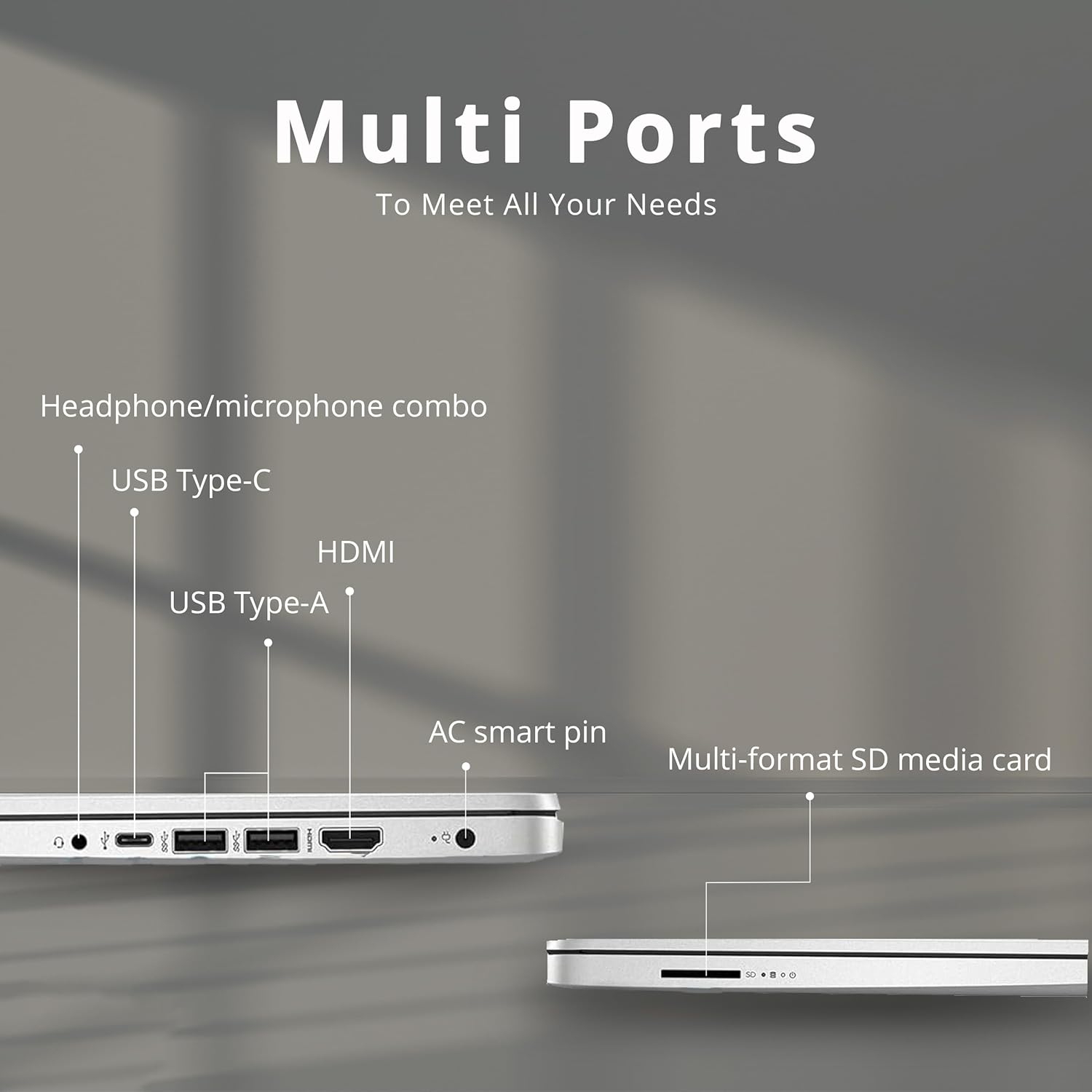 Refurbished - HP 14" FHD Laptop, IPS Display, AMD Ryzen 3-3250U, 2TB PCIe SSD, 32GB RAM, AMD Radeon Graphics, HP True Vision HD Camera, Win 11, 32GB