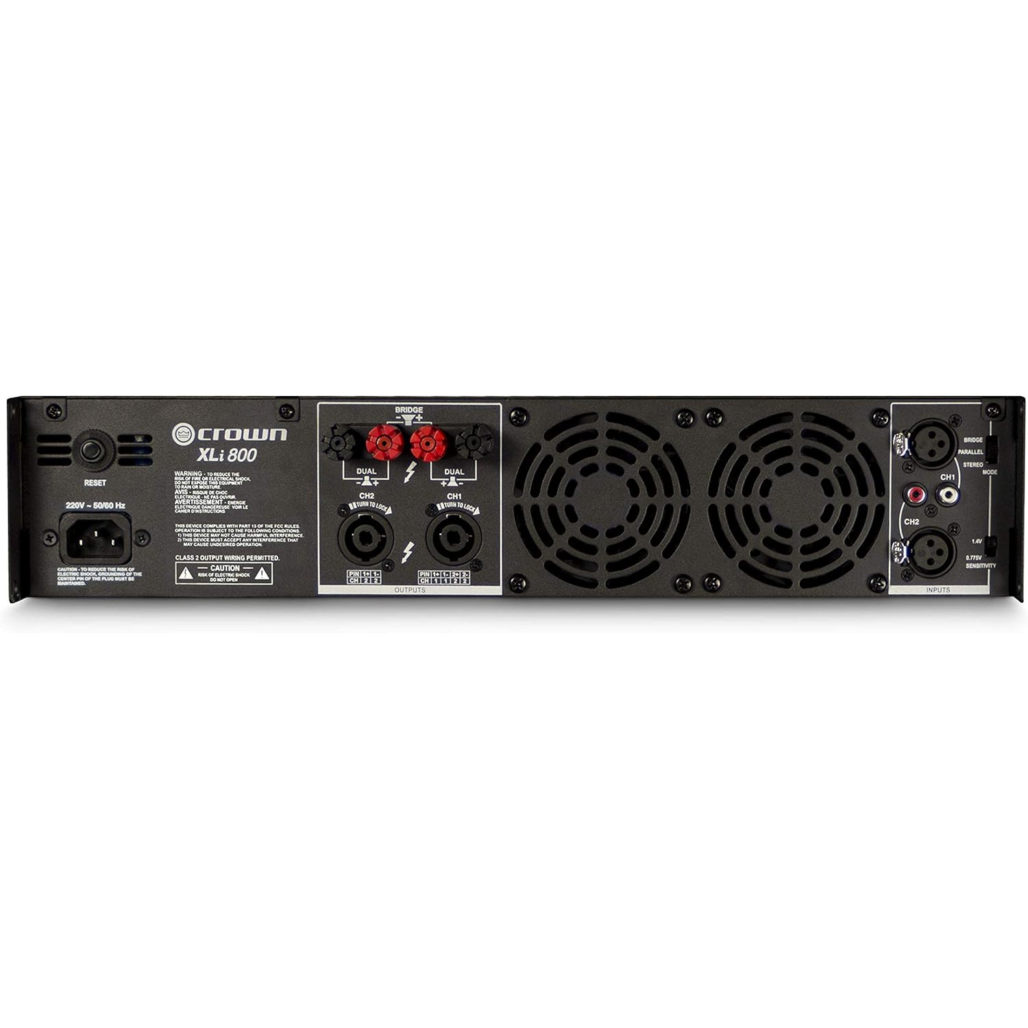 Amplificateur de puissance à deux canaux de 300 W à 4 „¦ XLi800 de Crown