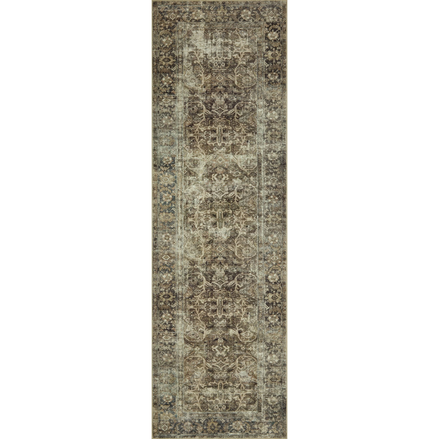 Magnolia Home by Joanna Gaines x Loloi Sinclair SIN-01 Collection Machine Washable Pebble/Taupe 5'-0" x 7'-0" Area Rug