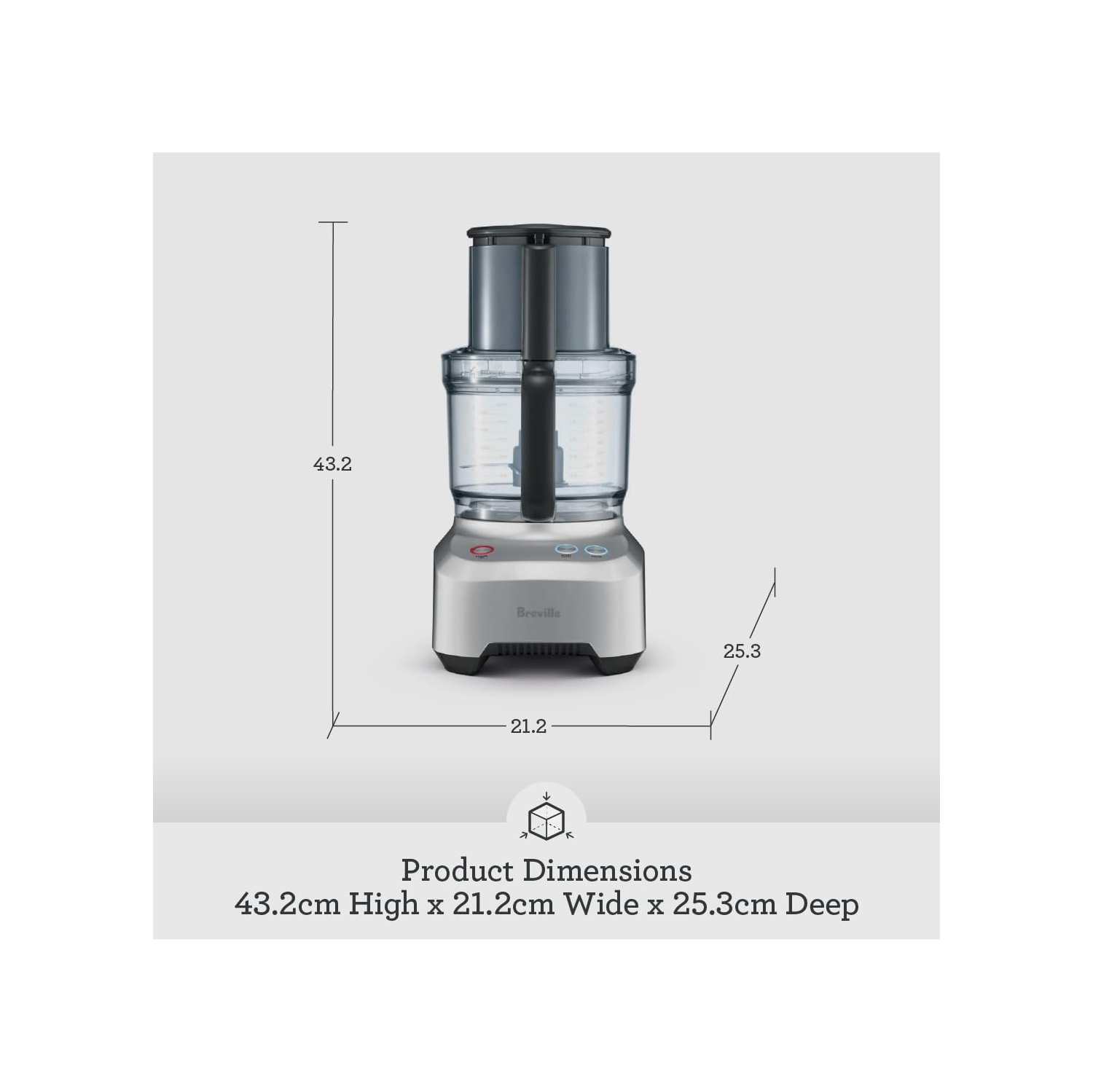 Breville BFP680BAL Sous Chef 12 Plus Food Processor, Silver