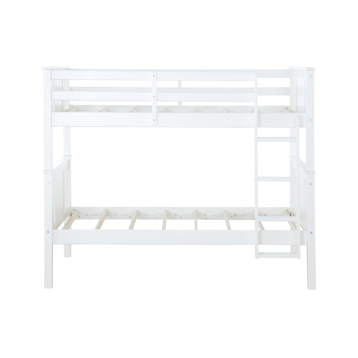 DHP Dylan Twin Over Twin Wood Bunk Bed, White