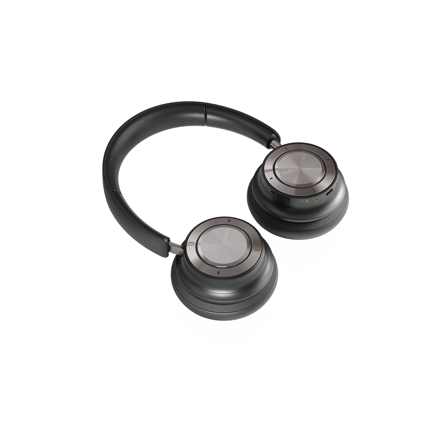 DALI – Casque d'écoute sans fil IO-8 haut de gamme avec suppression active du bruit, noir fer