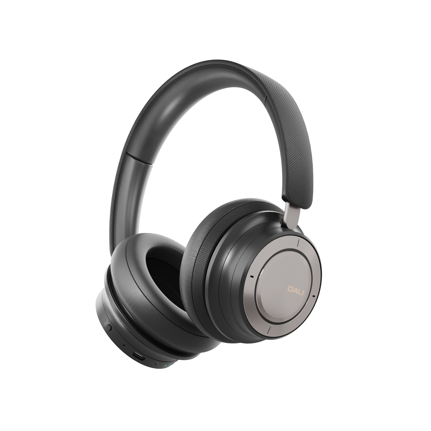 DALI – Casque d'écoute sans fil IO-8 haut de gamme avec suppression active du bruit, noir fer