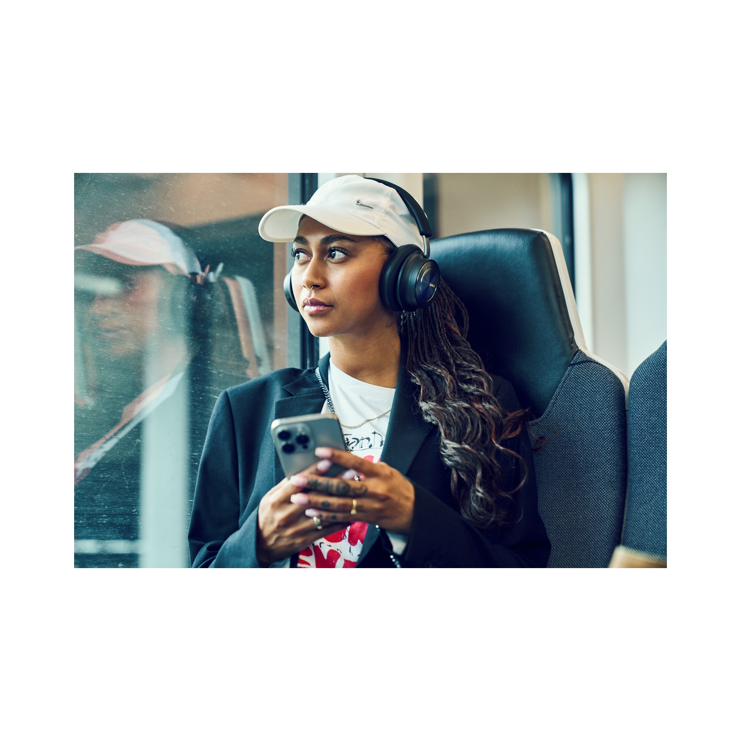 DALI – Casque d'écoute sans fil IO-8 haut de gamme avec suppression active du bruit, noir fer