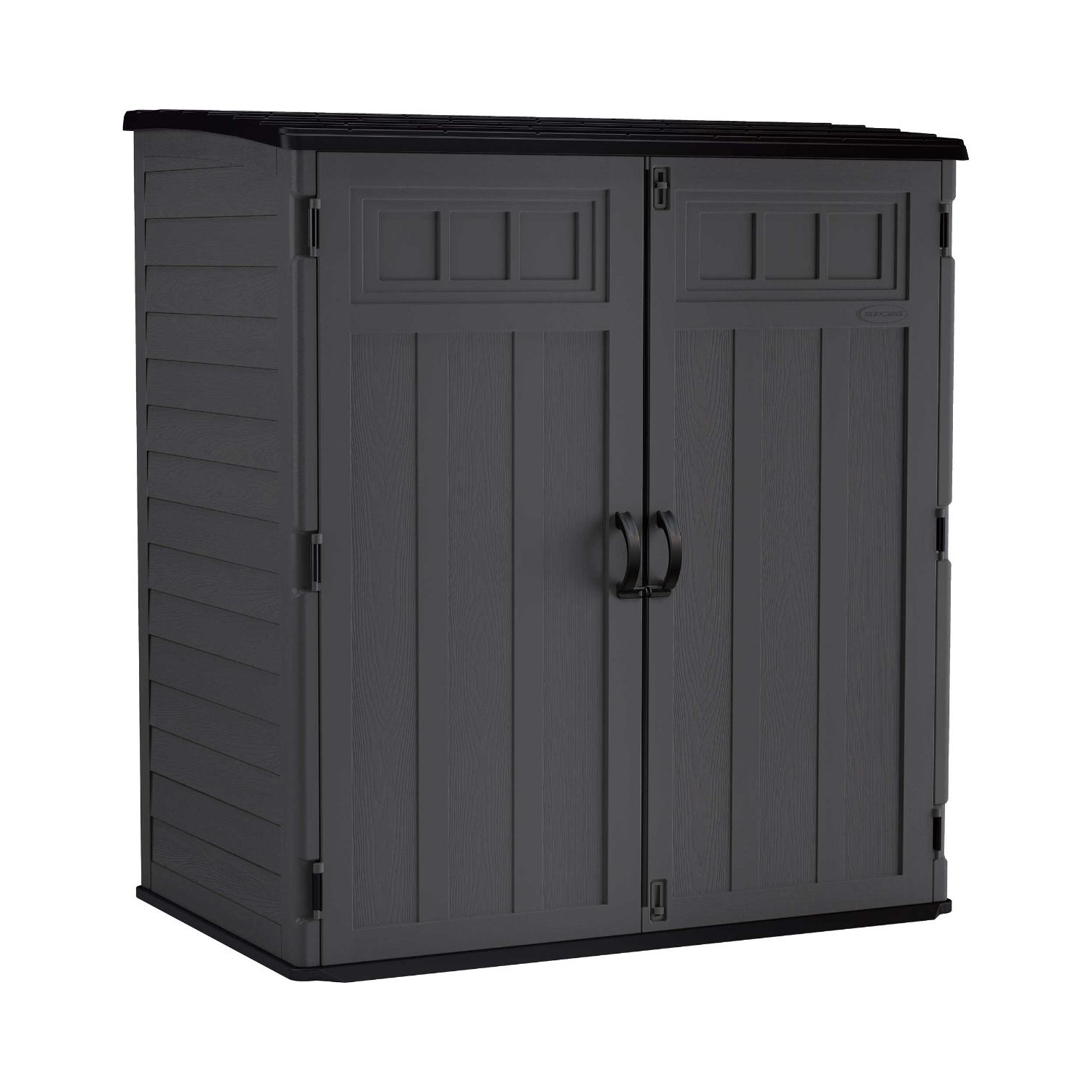 Suncast - XL Vertical Shed 106 cu. ft. - Peppercorn