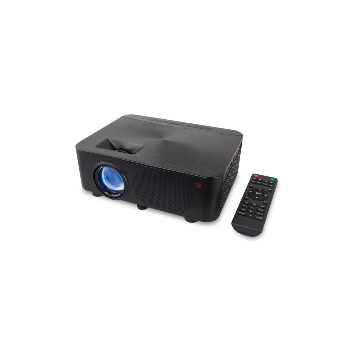 Onn 720p LCD Home Theater Projector Black 1280 x 720 Resolution Aspect Ratio: 16:9, 4:3 Project up to 150 inches - 100020900 - Open Box