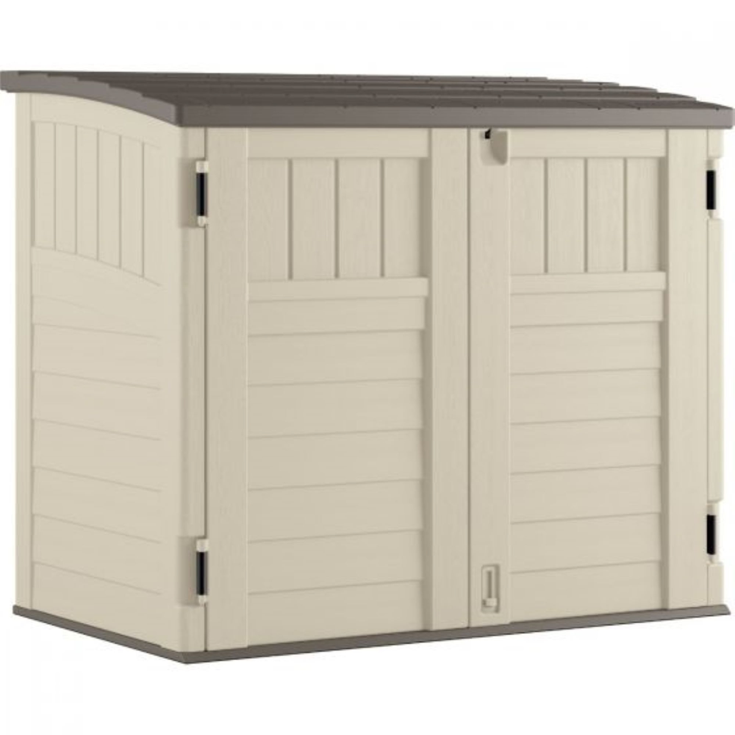 Suncast - 34 cu.ft. Horizontal Shed - Vanilla w/Stoney Roof