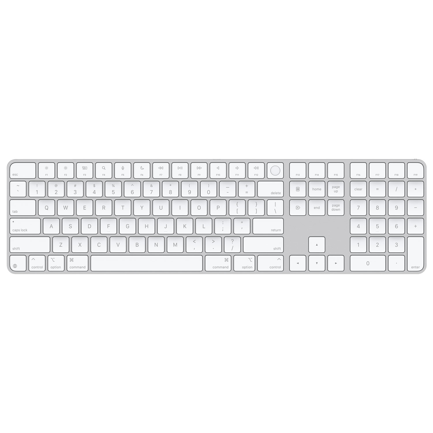 Apple Magic Keyboard with Touch ID & Numeric Keypad - Silver - French