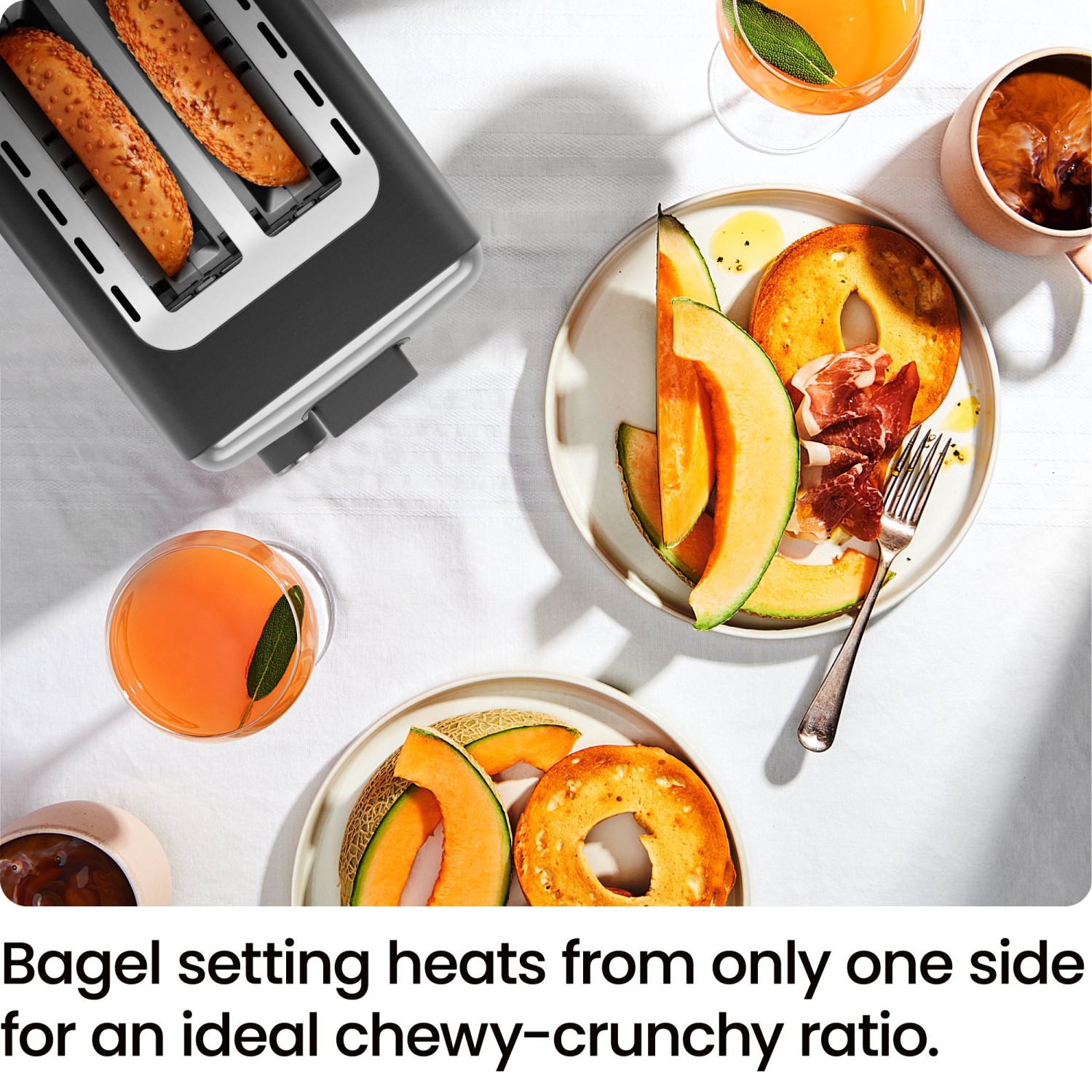 Chefman 2 Slice Toaster with 7 Shade Settings, Removable Crumb Tray, Bagel & Defrost Modes - Black