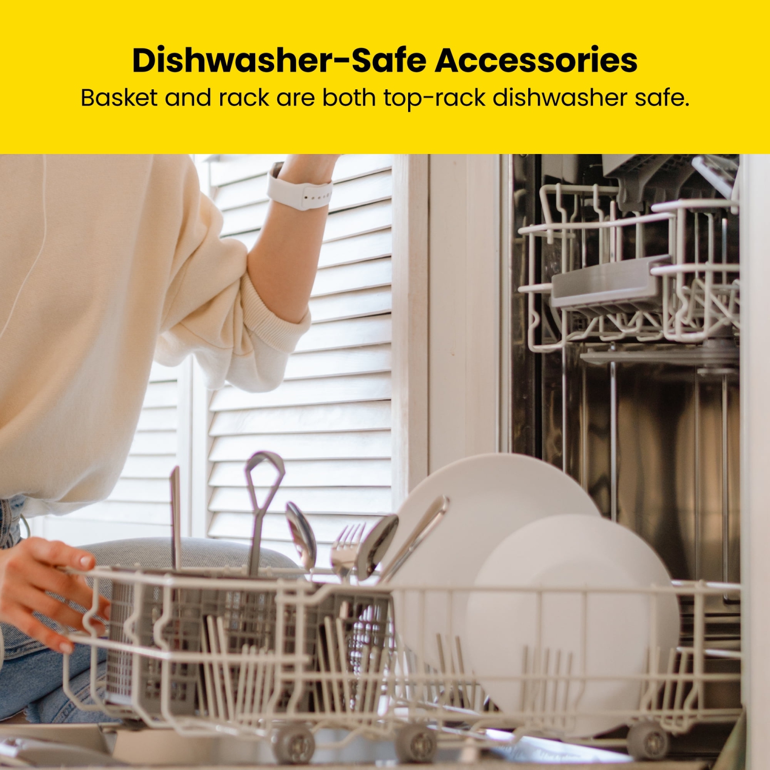 Friteuse à air chaud compacte 2&nbsp;Qt de Chefman avec écran numérique et rappel de tremblement - Gris