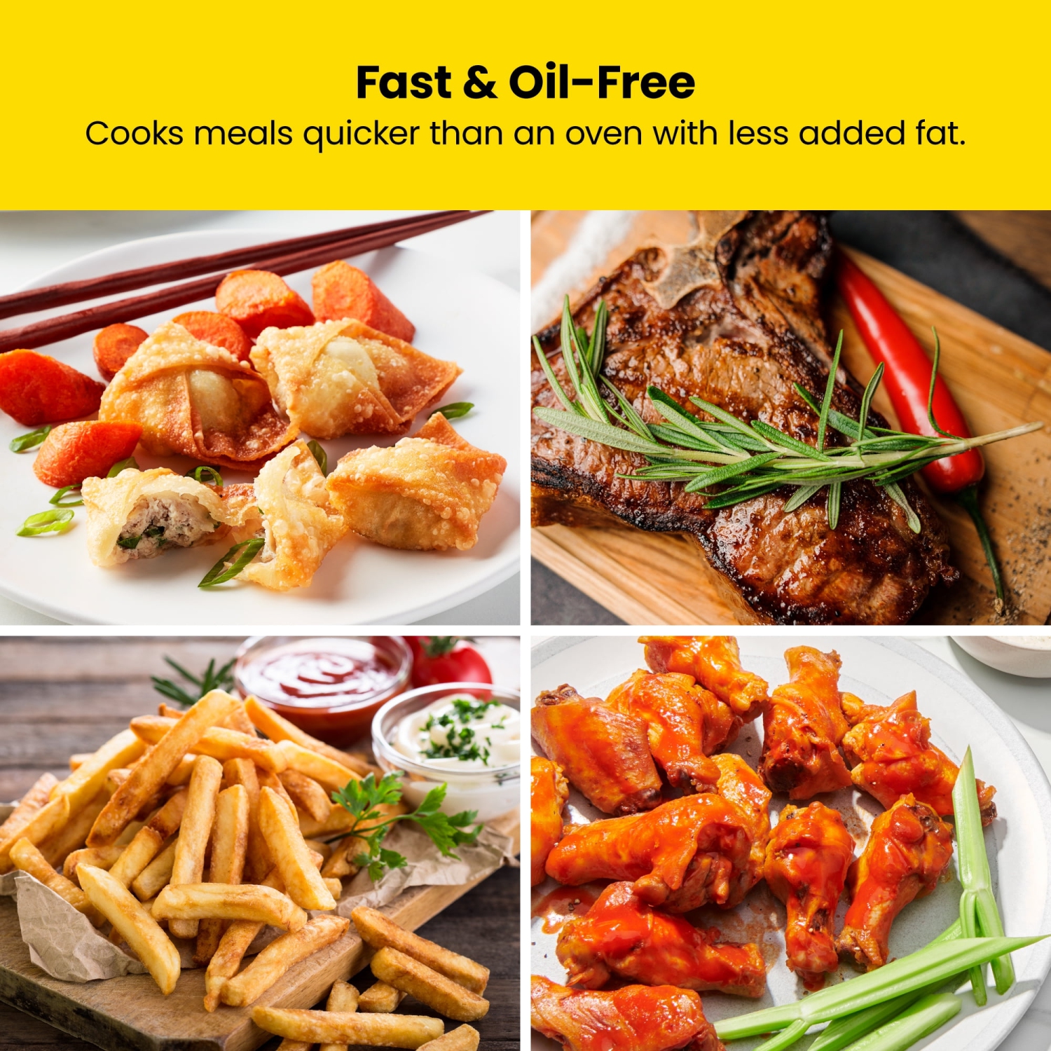 Friteuse à air chaud compacte 2&nbsp;Qt de Chefman avec écran numérique et rappel de tremblement - Gris