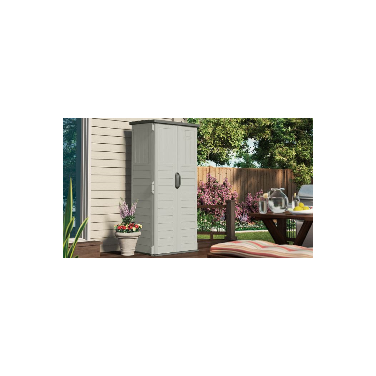 Suncast - Vertical Shed - Vanilla