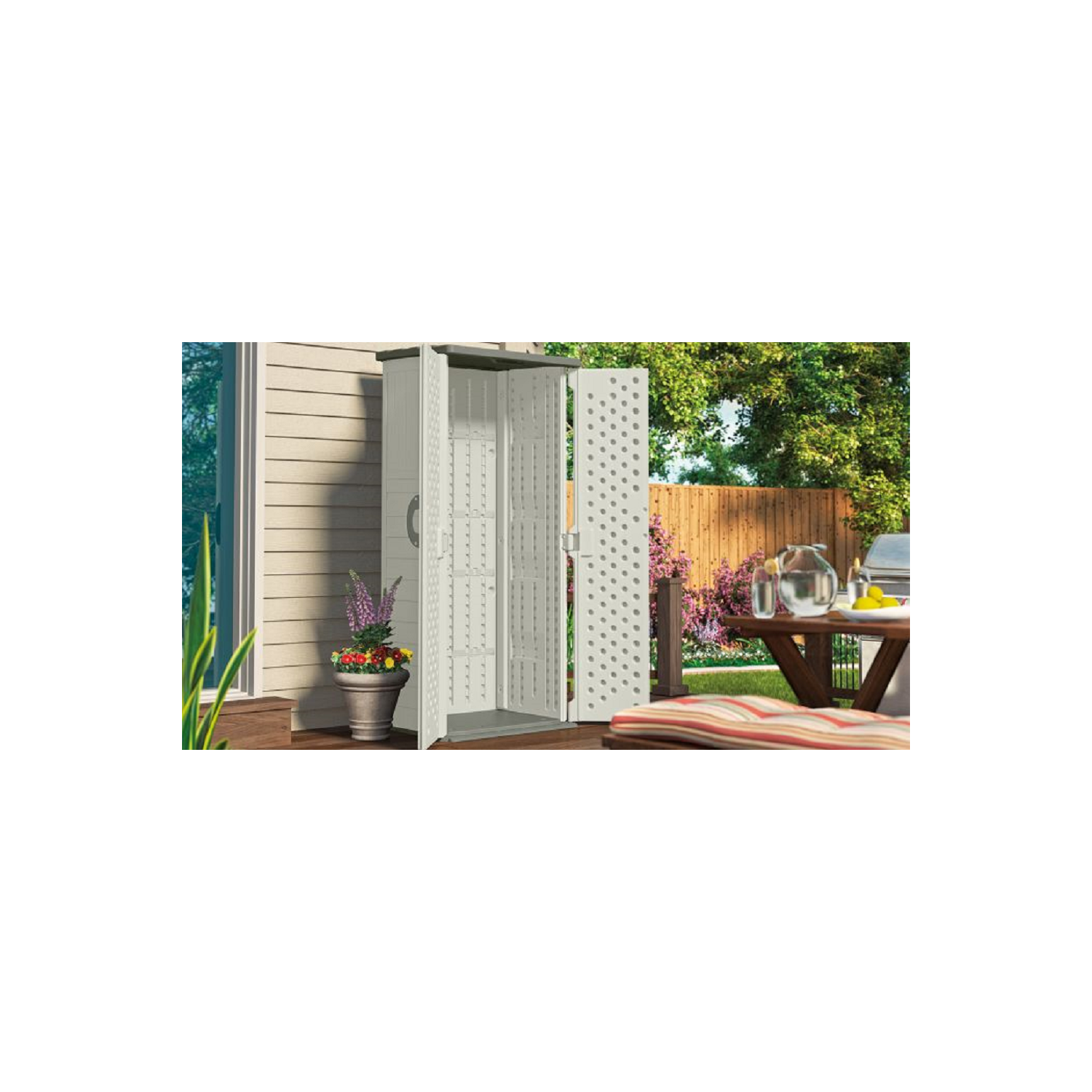 Suncast - Vertical Shed - Vanilla