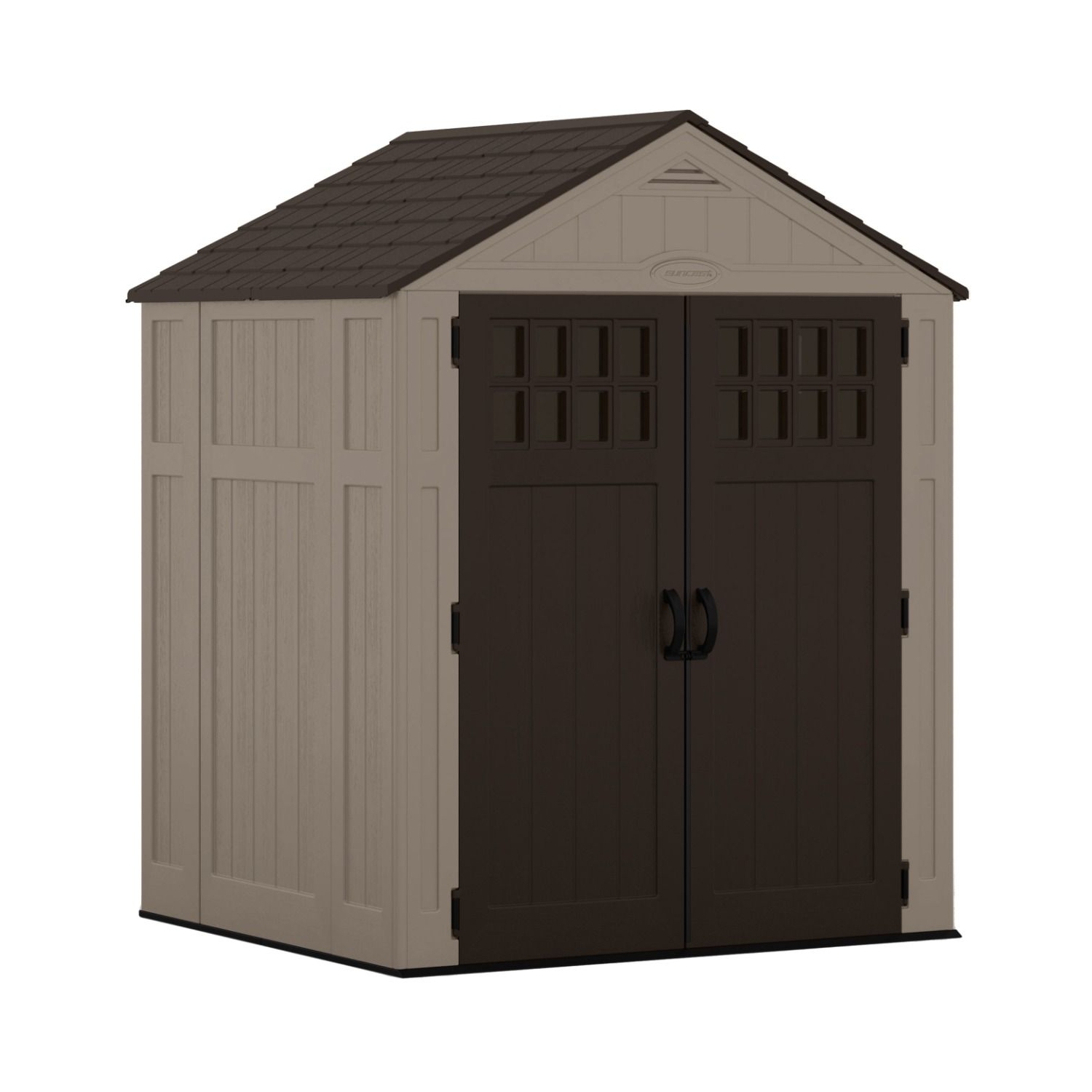 Suncast - Everett 6' x 5' Storage Shed - Dark Taupe